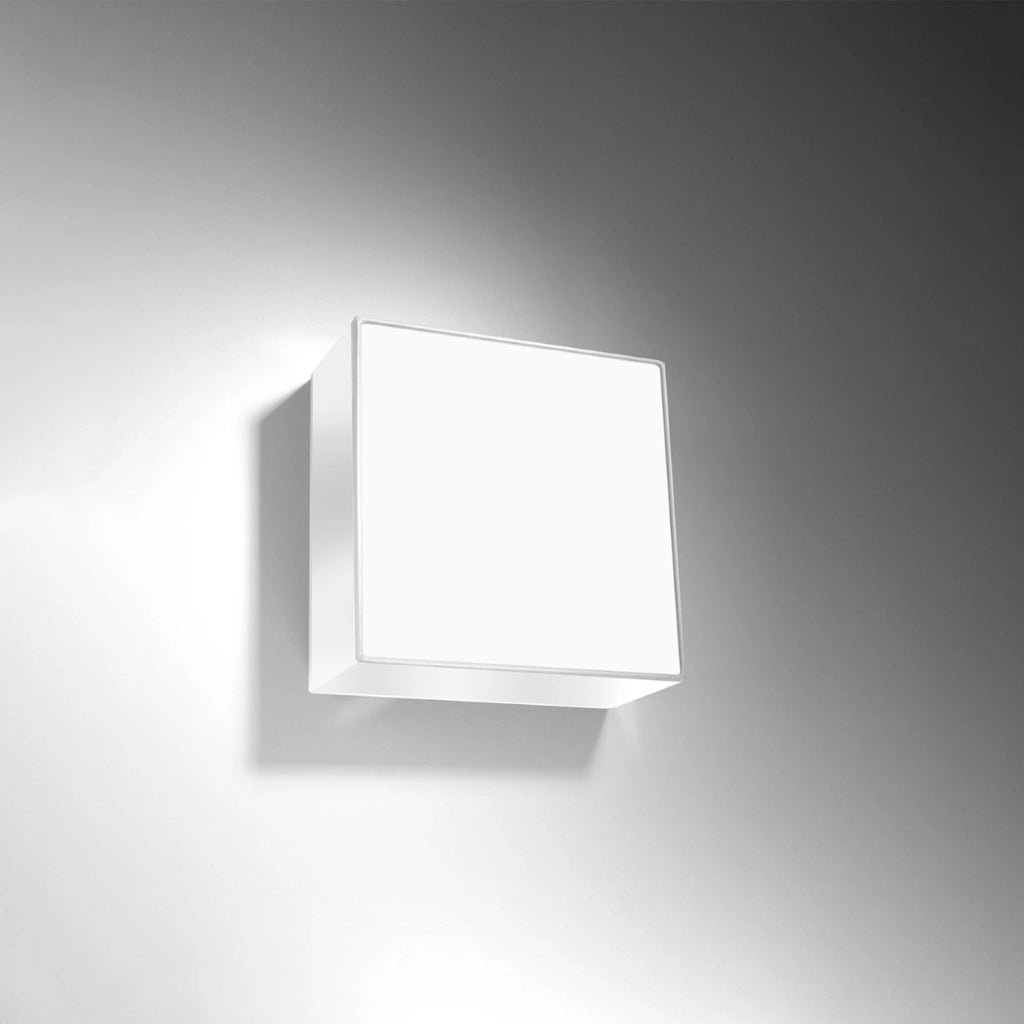 Plafoniera quadrata bianca 25 cm ANUBIS Pure Lume E27