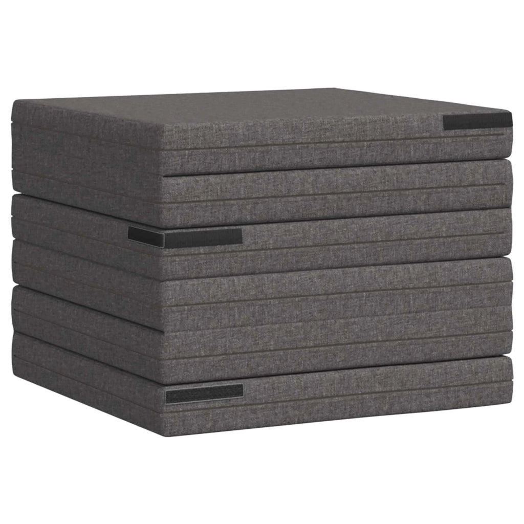Divano Letto Pieghevole 140 x 67 x 15 cm Grigio Chiaro 900268