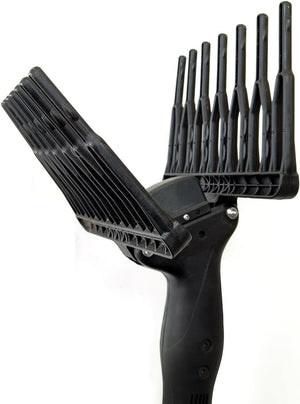 Abbacchiatore e scuotitore elettrico telescopico per olive a batteria 12V 400W fino a 1000 battiti al minuto scuotiolive leggero ergonomico e maneggevole incluso di cavi con morsetto