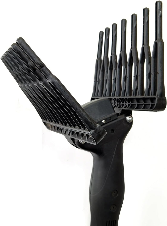 Abbacchiatore e scuotitore elettrico telescopico per olive a batteria 12V 400W fino a 1000 battiti al minuto scuotiolive leggero ergonomico e maneggevole incluso di cavi con morsetto