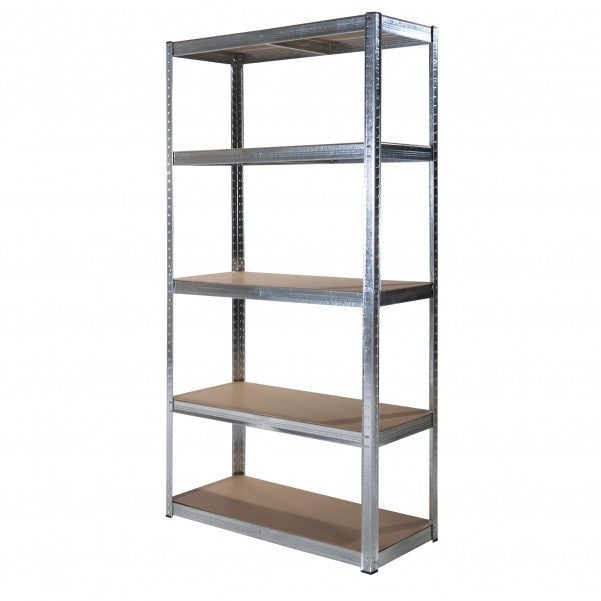 SCAFFALE 5 RIPIANI 90X40XH180CM IN MDF E METALLO.