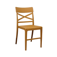 SEDIA CLIZIA 44X51XH84CM GIALLA