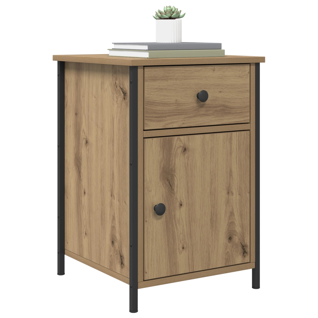 Comodino in rovere artigianale 40x42x60 cm Legno ingegnerizzato