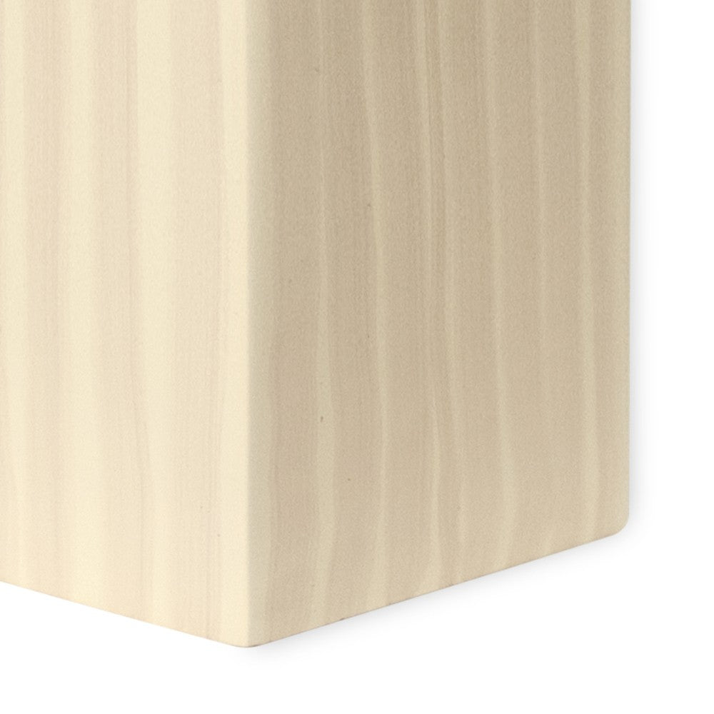 Bicchiere porta spazzolini serie cool da appoggio effetto legno chiaro.