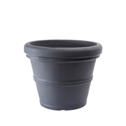 Cheonda - Garden Italia Vaso Campana Doppio Bordo Ø29 cm in Resina – Made in Italy, Resistente al Gelo e Antiurto Colore: Antracite