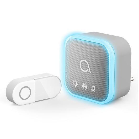 CAMPANELLO SONA T-PLUG CON SPINA A BATTERIA E LUCE LED FLASH ADVISEN