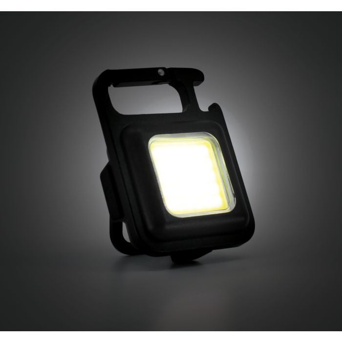 TORCIA LED MULTIFUNZIONE CON MOSCHETTONE, BASE MANGNETICA, 6 TIPI DI LUCE