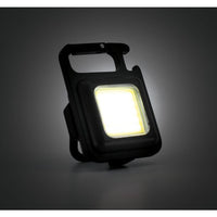 TORCIA LED MULTIFUNZIONE CON MOSCHETTONE, BASE MANGNETICA, 6 TIPI DI LUCE