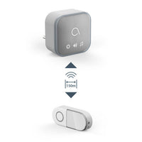 CAMPANELLO SONA T-PLUG CON SPINA A BATTERIA E LUCE LED FLASH ADVISEN