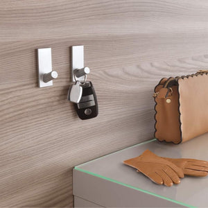 GANCI ADESIVI SET 2 PZ ARGENTO METALLIZZATO METALTEX