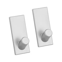 GANCI ADESIVI SET 2 PZ ARGENTO METALLIZZATO METALTEX