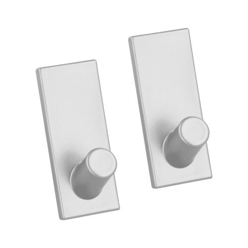 GANCI ADESIVI SET 2 PZ ARGENTO METALLIZZATO METALTEX