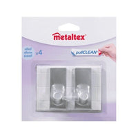 GANCI ADESIVI SET 2 PZ ARGENTO METALLIZZATO METALTEX