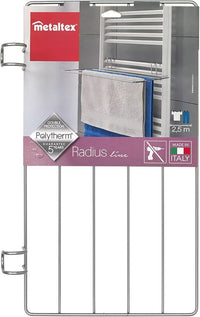 STENDIBIANCHERIA PER SCALDASALVIETTE METALTEX RADIUS ARGENTO