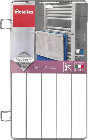 STENDIBIANCHERIA PER SCALDASALVIETTE METALTEX RADIUS ARGENTO