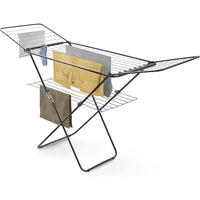 STENDIBIANCHERIA IN ACCIAIO CON ALI METALTEX PANAREA NERO OPACO