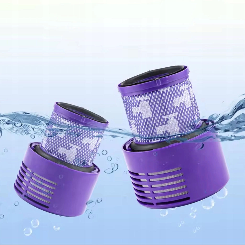 Set Filtri HEPA di Ricambio compatibile con Dyson V10 Absolute, Animal, Motorhead – 3 Filtri + Spazzola