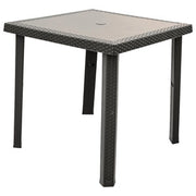 TAVOLO FIGARO RATTAN 80X80X72 TORTORA- 1,0 pz