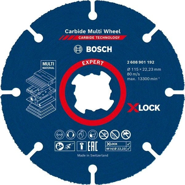 2608901192 - DISCO MULTIMATERIALE D.115mm X-LOCK X SMERIGLIATRICI