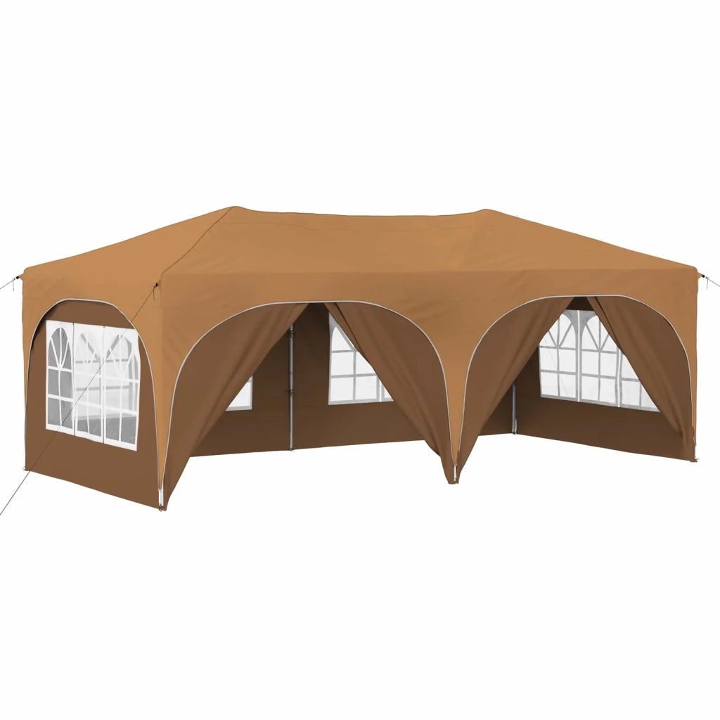 Tenda per feste a pop-up-Gazebo Beige 575 x 288 x 245 cm 341085