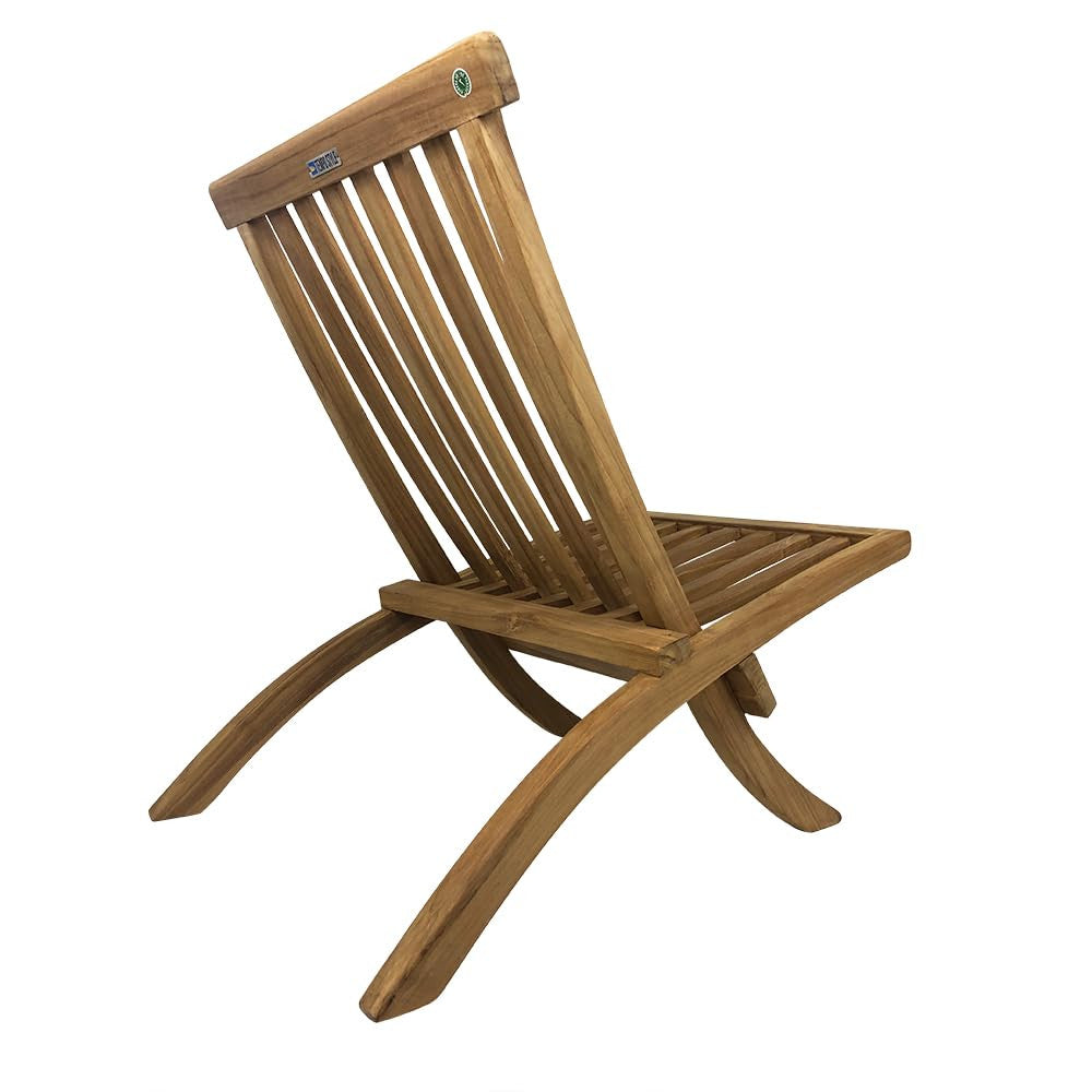 Poltrona Pieghevole Camel Design Ergonomico Salvaspazio in Legno Teak