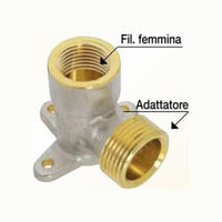 Gomito femmina con flangia d.1/2   uniko art.806 b08wyh1yg6