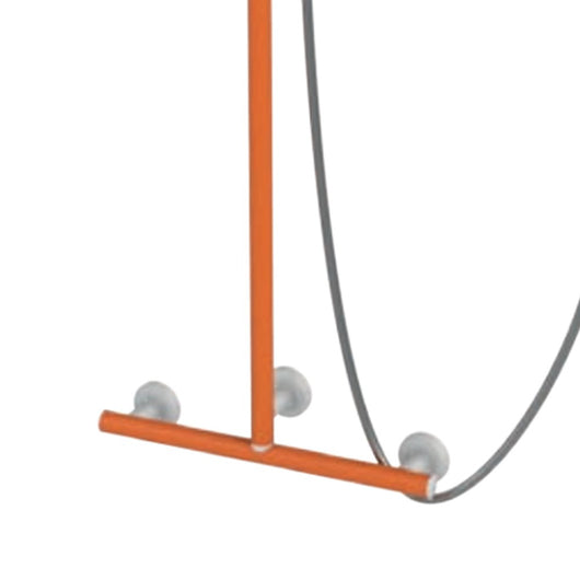 Maniglia di sicurezza disabili e anziani angolare verticale arancio di goman