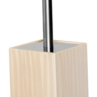 Porta scopino wc serie cool da appoggio color legno chiaro, realizzato in poliresina