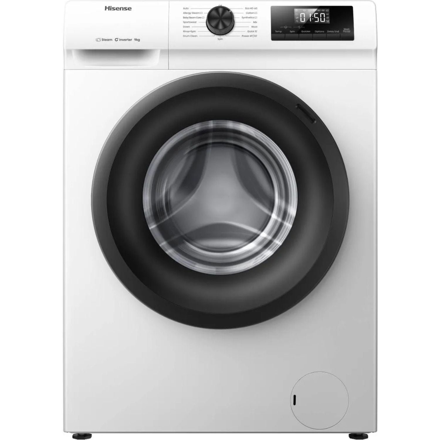Hisense Lavatrice CF 9kg 1400G L60xP54 Vapore Cl.A WF1Q9041BW