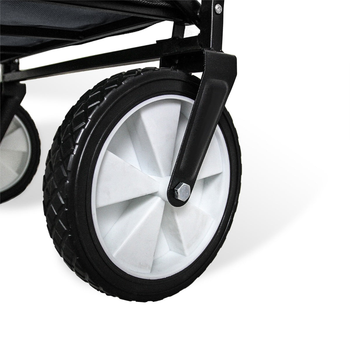 Carretto Carrello Giardinaggio Pieghevole Rimorchio Carriola da Giardino Grigio