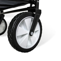 Carretto Carrello Giardinaggio Pieghevole Rimorchio Carriola da Giardino Grigio