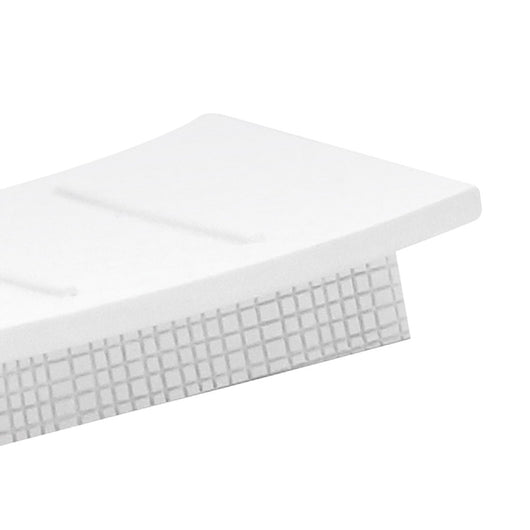 Porta saponetta da appoggio serie next in poliresina bianca