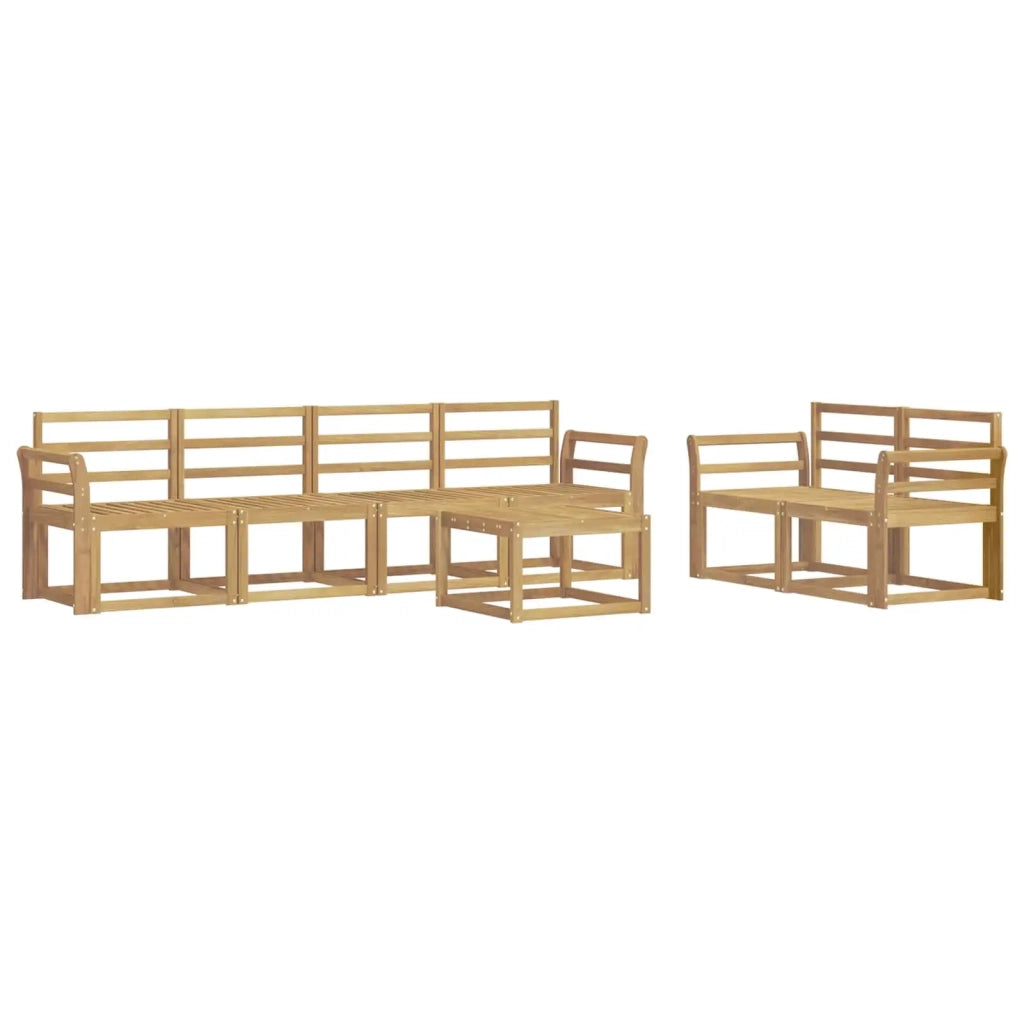 Set di divani da esterno 7 pcs Bianco 59 x 59 x 37 cm 3387278