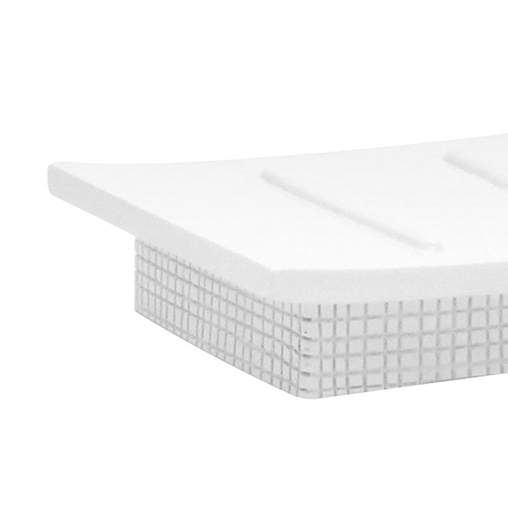 Porta saponetta da appoggio serie next in poliresina bianca