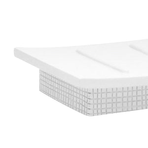 Porta saponetta da appoggio serie next in poliresina bianca