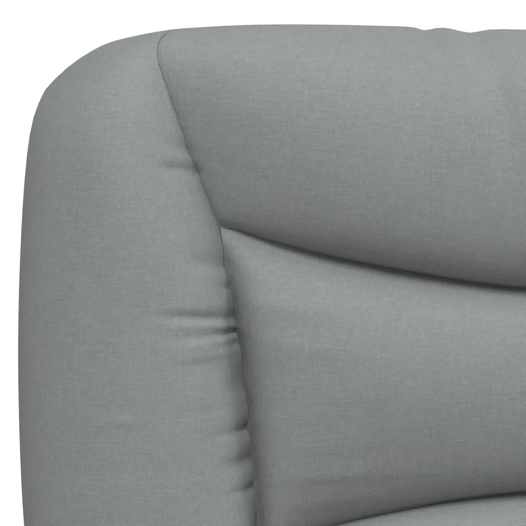 Cuscino Testiera Hvar Grigio Chiaro 100 cm in Tessuto CFW4041251