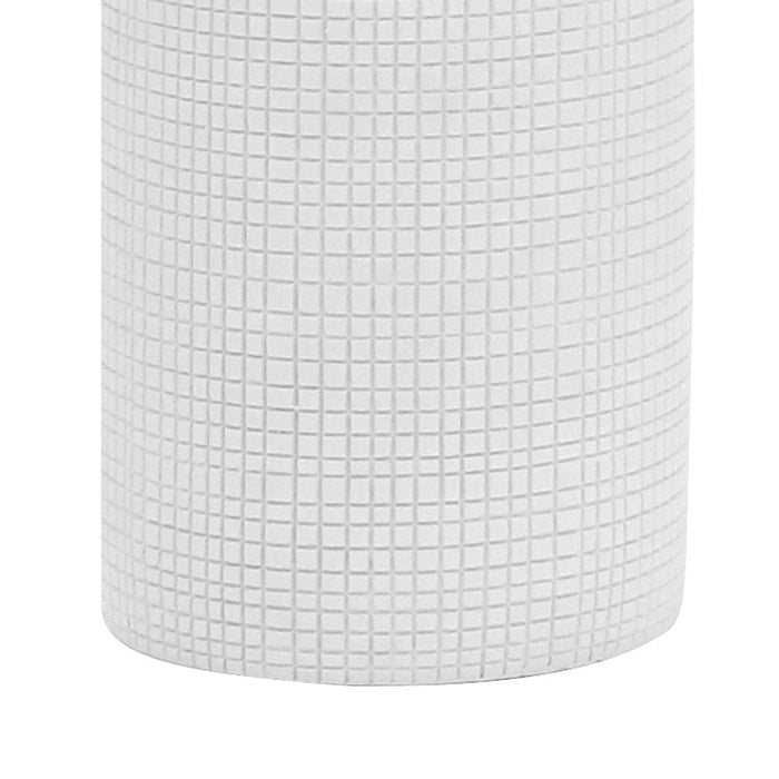 Dispenser serie next, color bianco con particolare lavorazione quadrettata