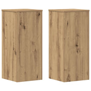 Supporti per piante | Sostegno per piante 2 pz Rovere 30x30x70 cm in Multistrato