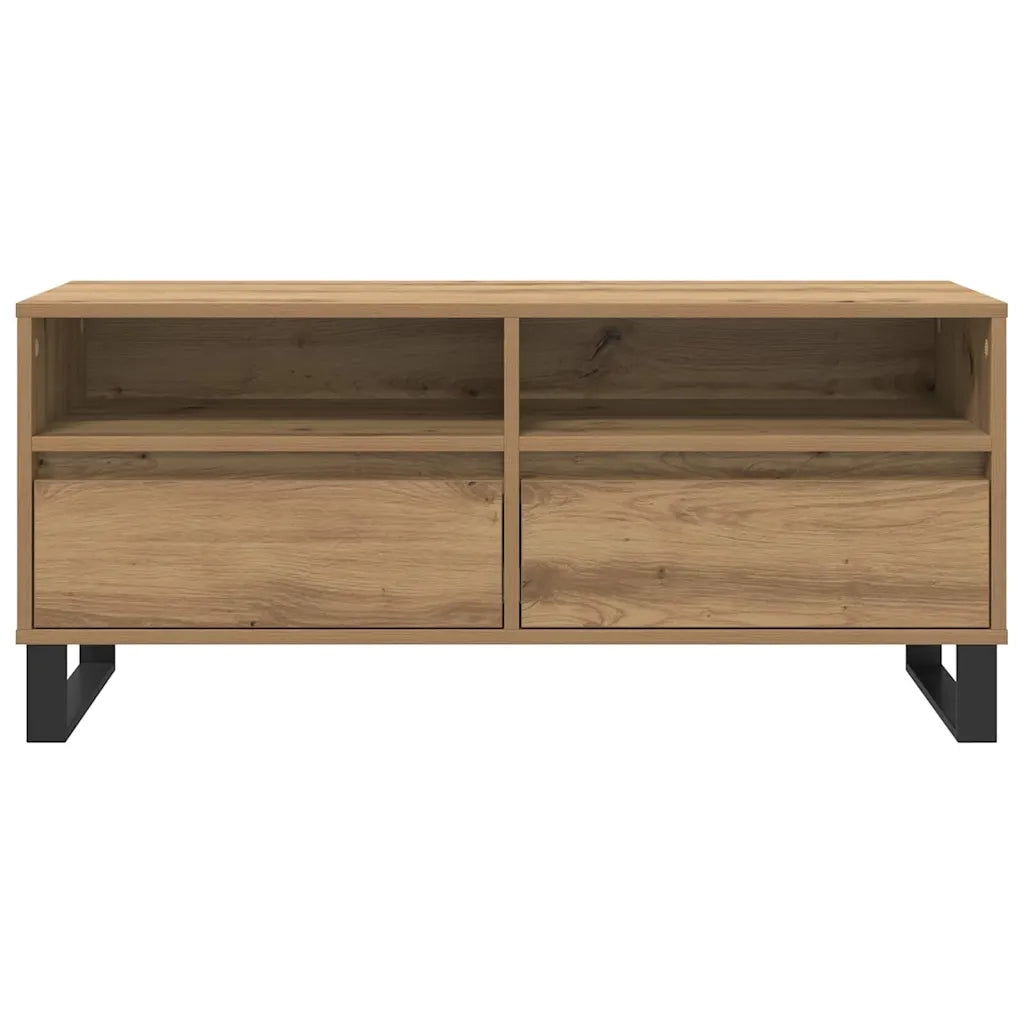 Mobile TV con cassetto Rovere artigianale 100 x 34,5 x 44,5 cm 881787