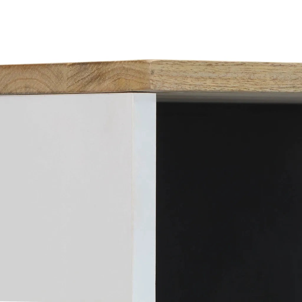 Mobile da Bagno 38x33,5x160 cm in Legno Massello di Mango