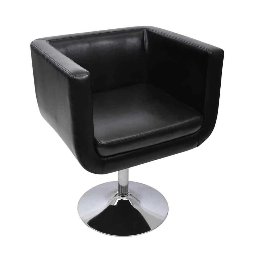Poltrona/sgabello/poltrona da club regolabile in nero dal design moderno 1102021/3
