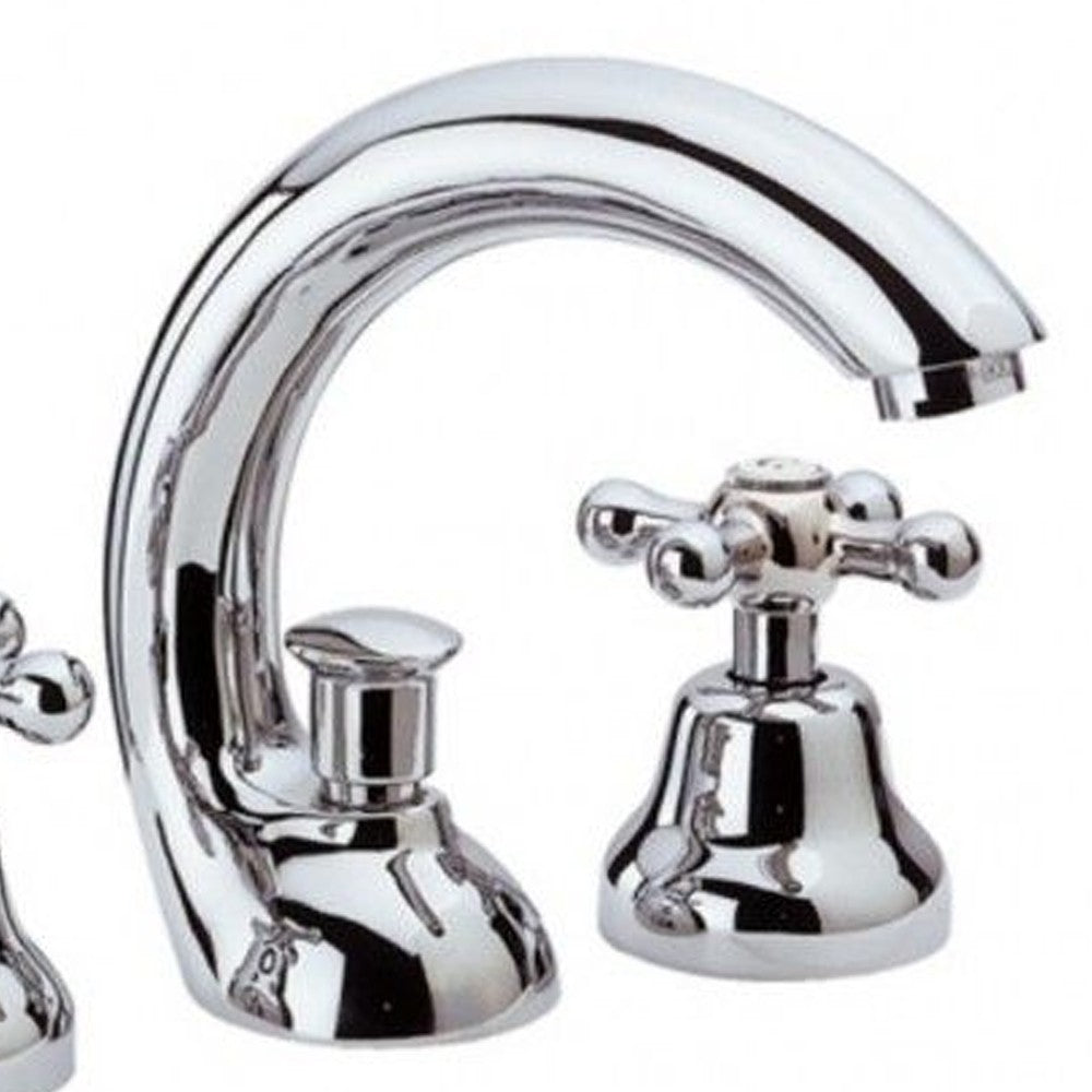 Rubinetto lavabo con bocca a c vitoni ceramici serie liberty