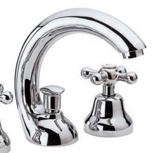 Rubinetto lavabo con bocca a c vitoni ceramici serie liberty