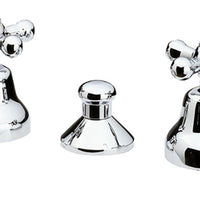 Rubinetto bidet con scarico automatico stile retro con vitoni ceramici - serie liberty