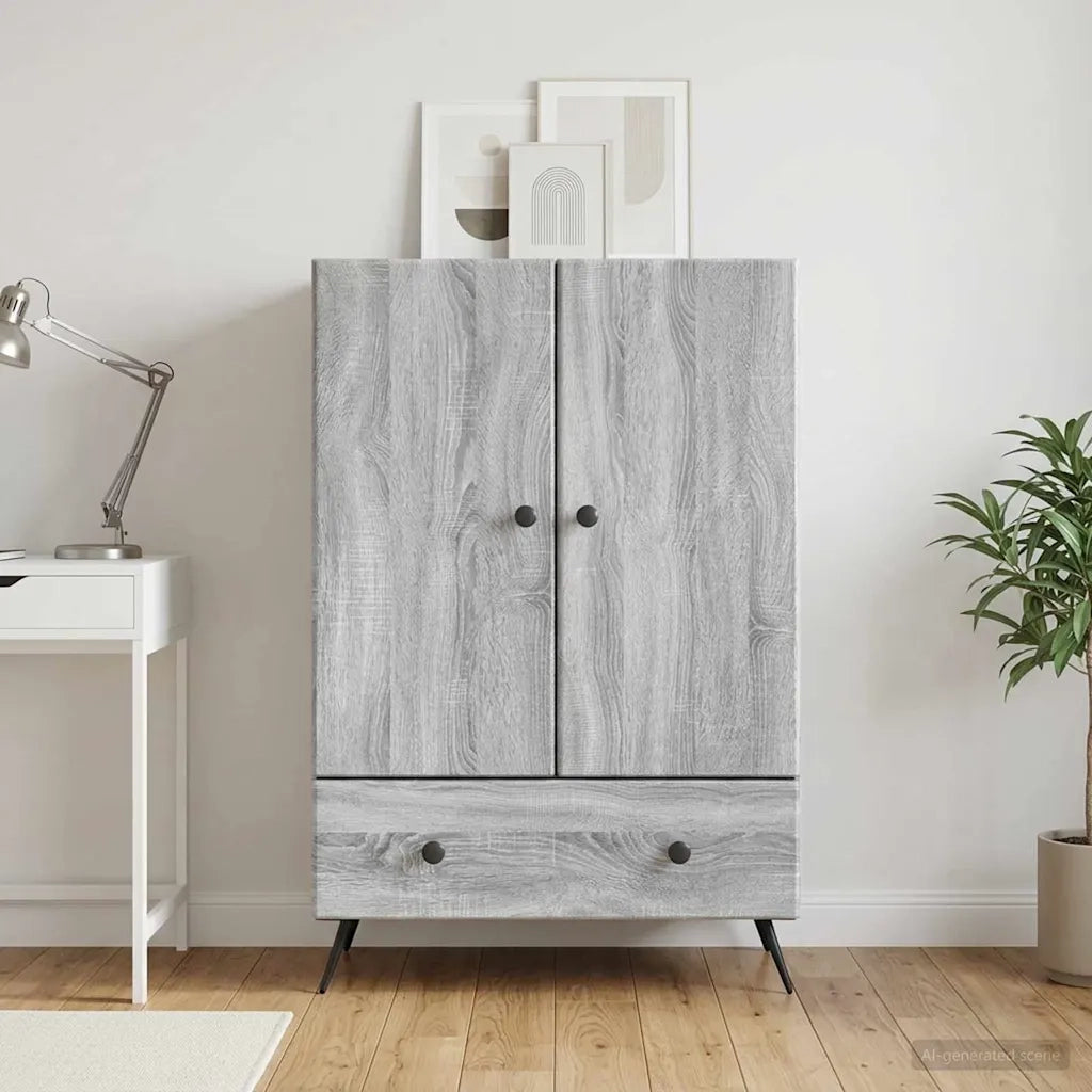 Credenza Grigio Sonoma 66 x 34,5 x 95 cm Legno ingegnerizzato 895591