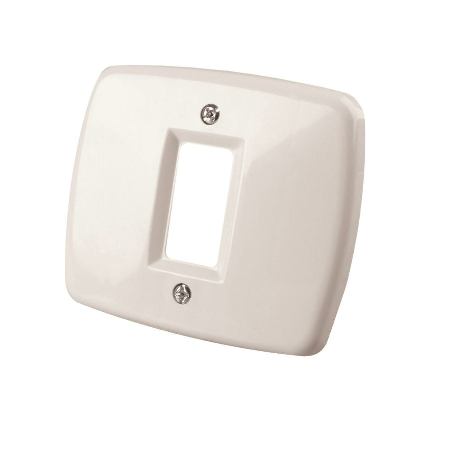 PLACCA AUTOPORTANTE IN TECNOPOLIMERO A 1 FORO PER SCATOLE TONDE D 60MM IMQ