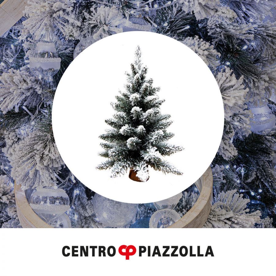 ALBERO MINI DI NATALE INNEVATO H 30CM VAL GARDENA ARTIFICIALE GIOCOPLAST