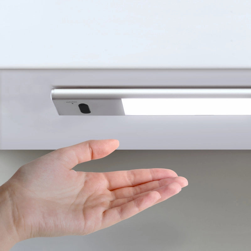 Lampada LED ricaricabile con USB Kaus Black con sensore di movimento, L240mm, Tecnoplastica e Alluminio, Verniciato nero