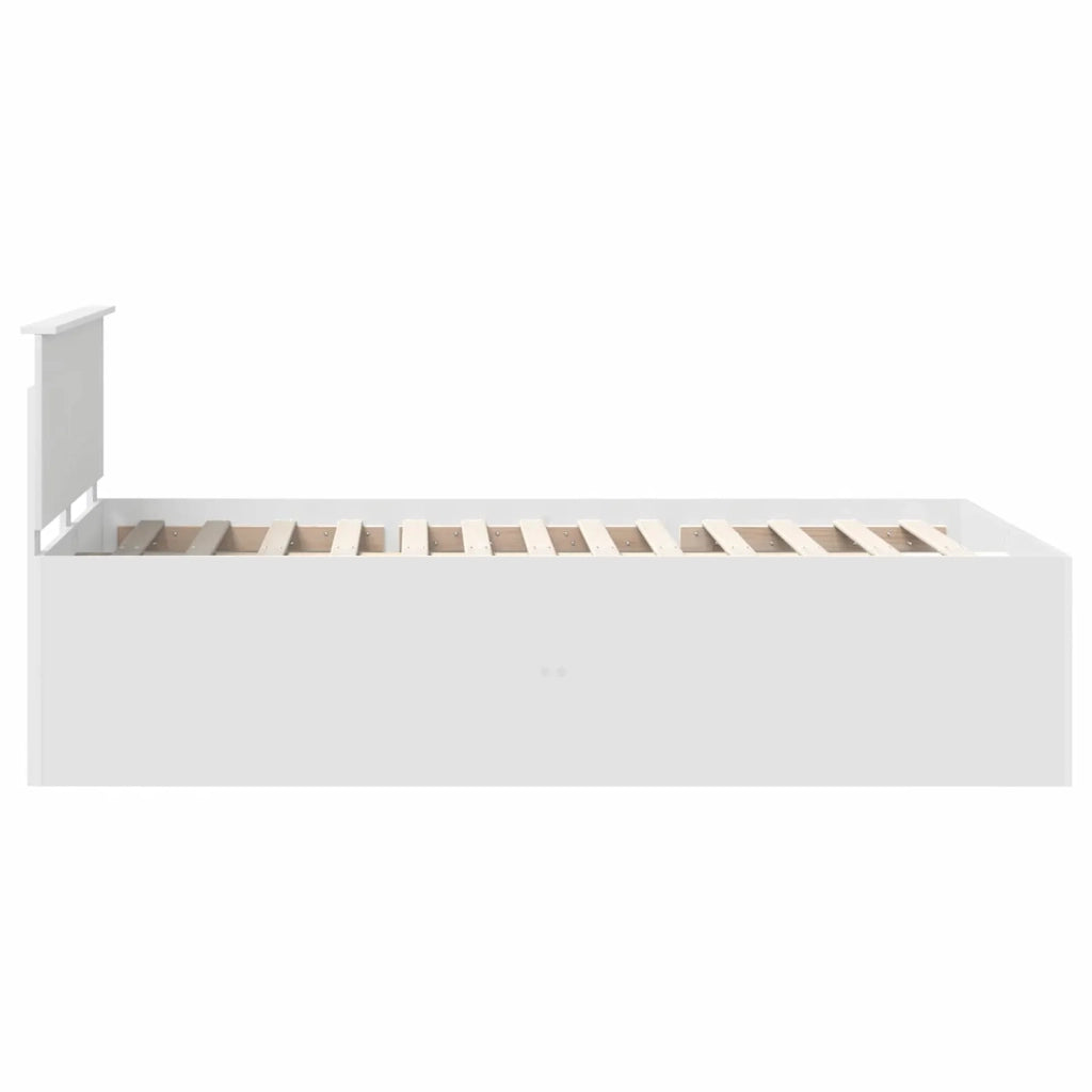 Struttura del letto Bianco 135 x 190 cm Legno multistrato 3408585