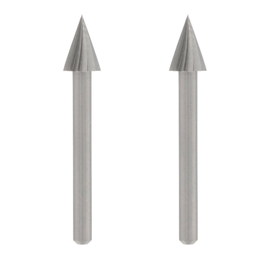 Frese per Incisione Dremel ad Alta Velocità Sferiche Cilindriche Triangolari Formato: Fresa triangolare Ø 6,4 mm - 125
